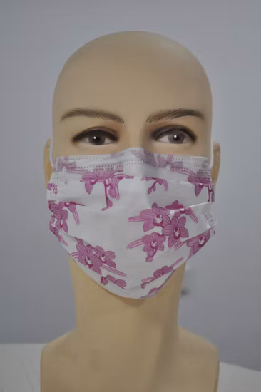 Maschera facciale monouso chirurgica/tipo Iir/medica/protettiva/di sicurezza/non tessuta a 3/4 strati con orecchio elastico