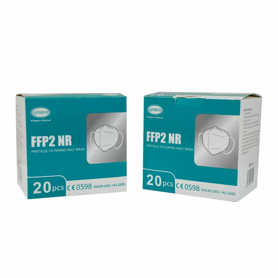 Custom Manufacturer KN95 Foldable 4 Ply Disposable Protective FFP2 Face Mask for Respiratory Protection